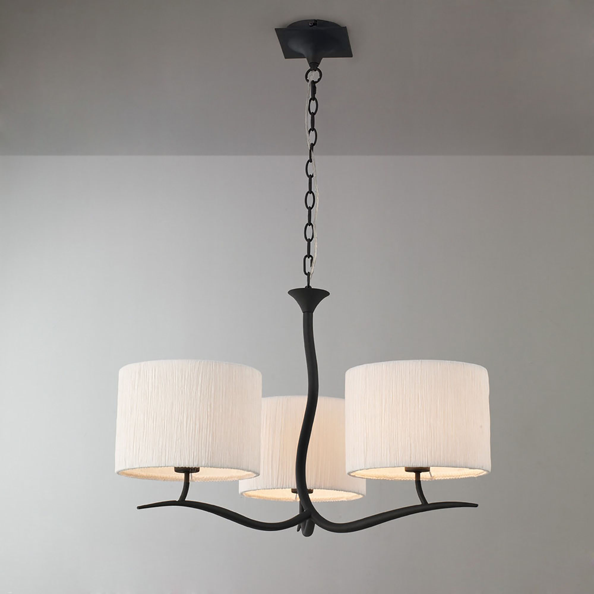 Eve Anthracite-White Ceiling Lights Mantra Multi Arm Fittings